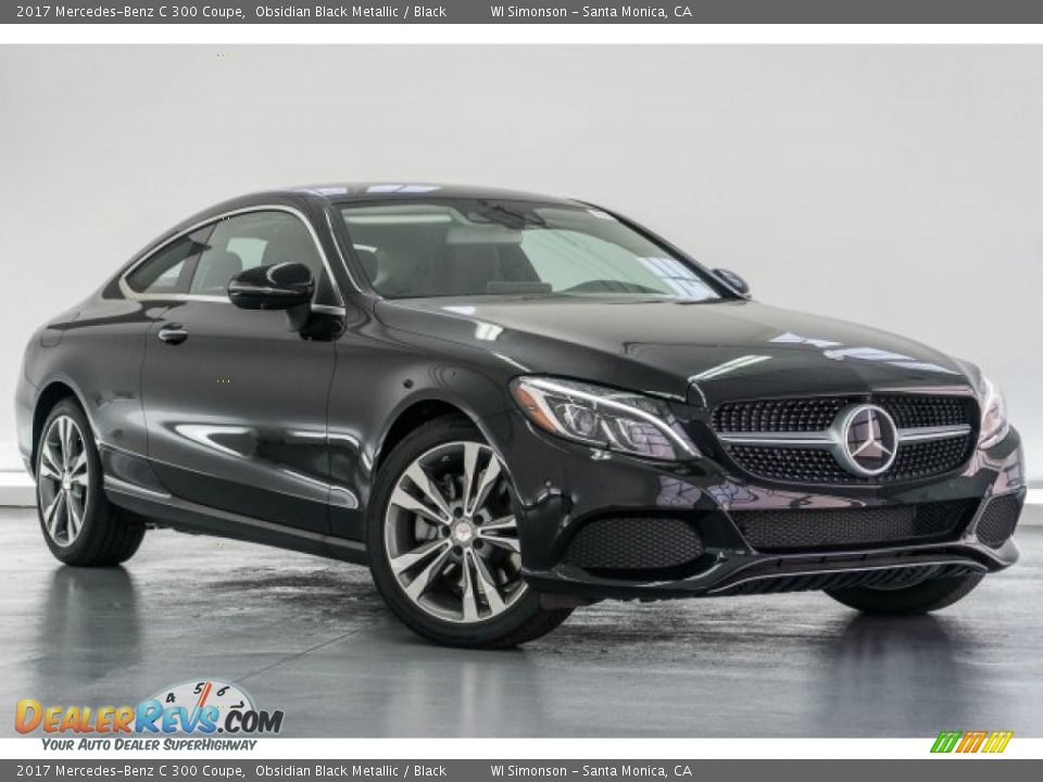 2017 Mercedes-Benz C 300 Coupe Obsidian Black Metallic / Black Photo #12