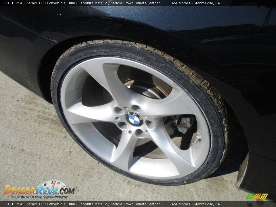 2011 BMW 3 Series 335i Convertible Black Sapphire Metallic / Saddle Brown Dakota Leather Photo #3