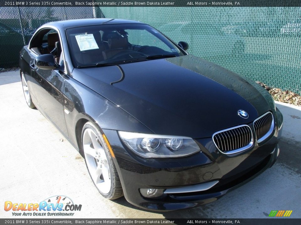 2011 BMW 3 Series 335i Convertible Black Sapphire Metallic / Saddle Brown Dakota Leather Photo #5