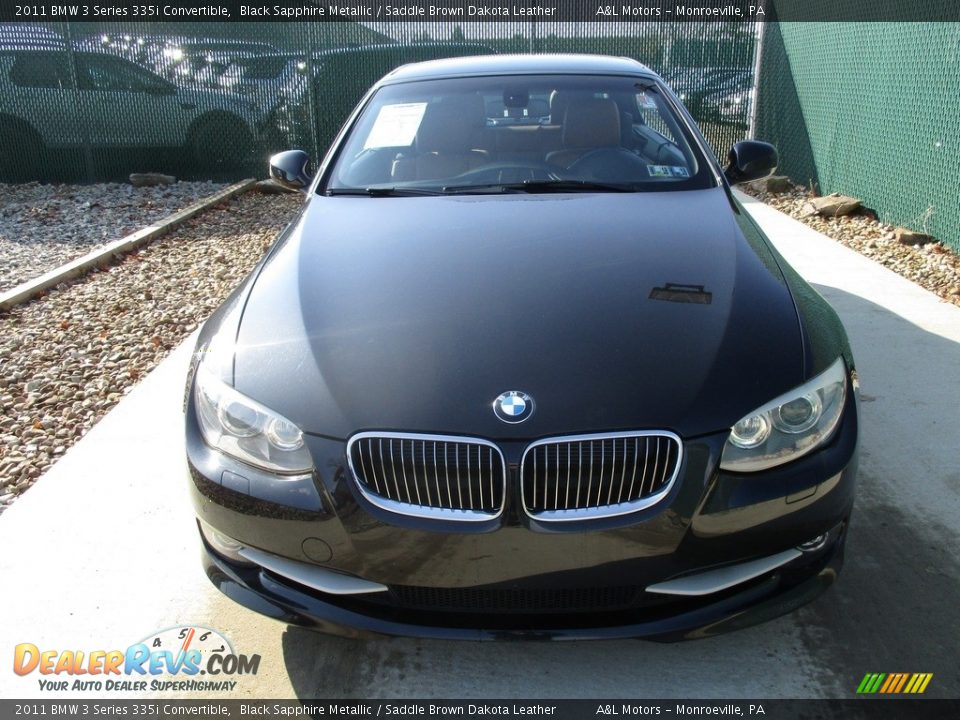 2011 BMW 3 Series 335i Convertible Black Sapphire Metallic / Saddle Brown Dakota Leather Photo #6
