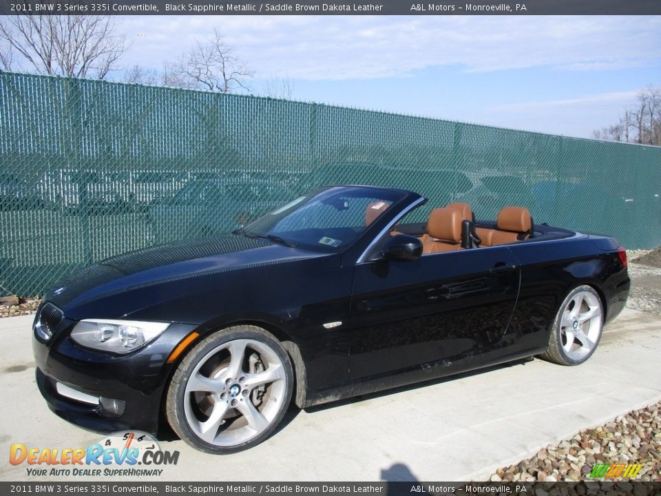 2011 BMW 3 Series 335i Convertible Black Sapphire Metallic / Saddle Brown Dakota Leather Photo #8