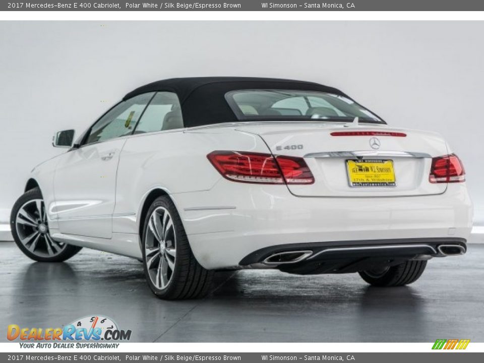 2017 Mercedes-Benz E 400 Cabriolet Polar White / Silk Beige/Espresso Brown Photo #3