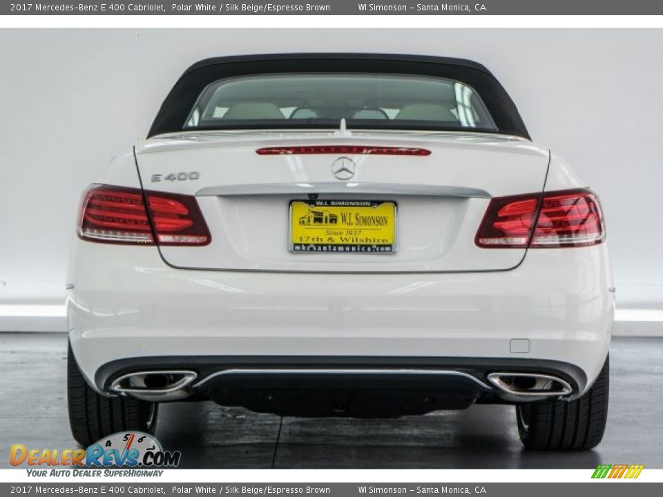 2017 Mercedes-Benz E 400 Cabriolet Polar White / Silk Beige/Espresso Brown Photo #4