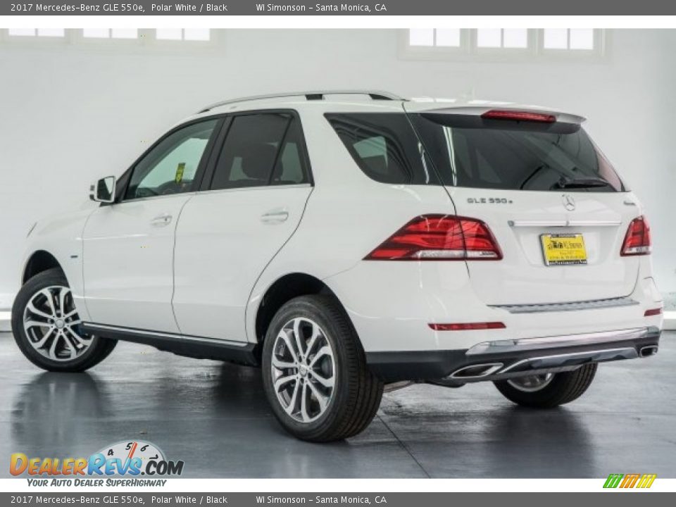 2017 Mercedes-Benz GLE 550e Polar White / Black Photo #3