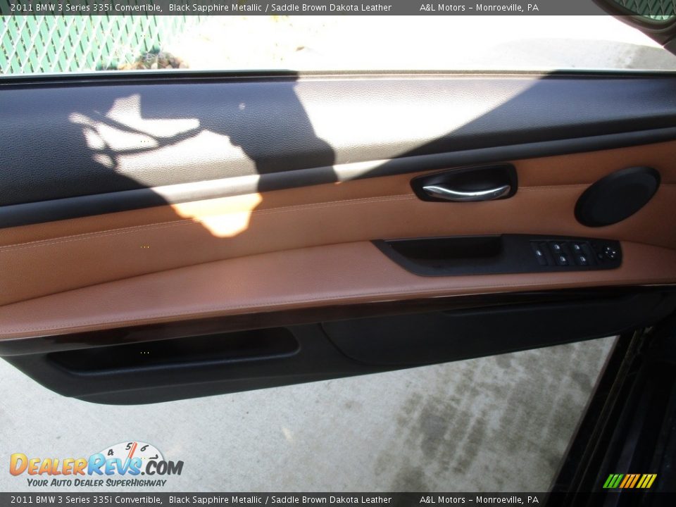 2011 BMW 3 Series 335i Convertible Black Sapphire Metallic / Saddle Brown Dakota Leather Photo #12