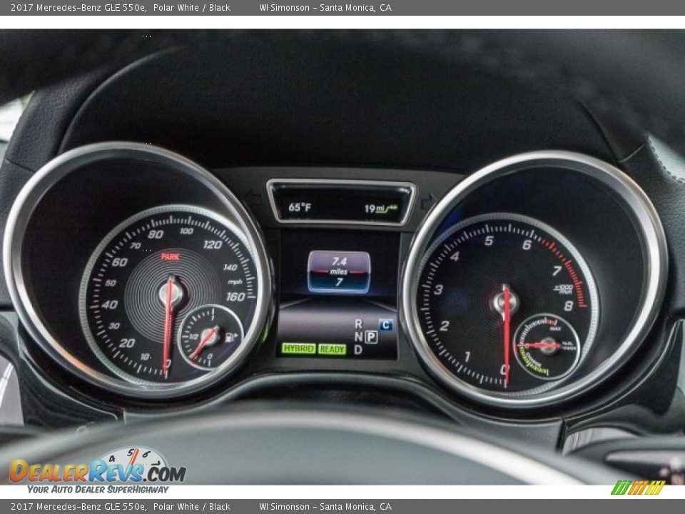 2017 Mercedes-Benz GLE 550e Gauges Photo #6