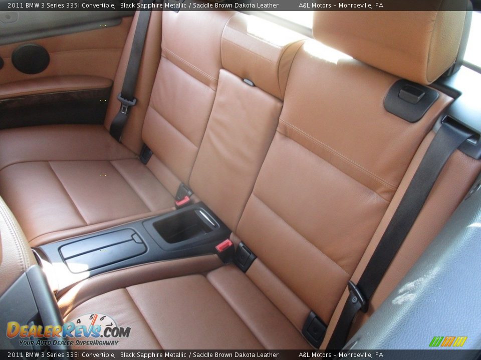 2011 BMW 3 Series 335i Convertible Black Sapphire Metallic / Saddle Brown Dakota Leather Photo #15