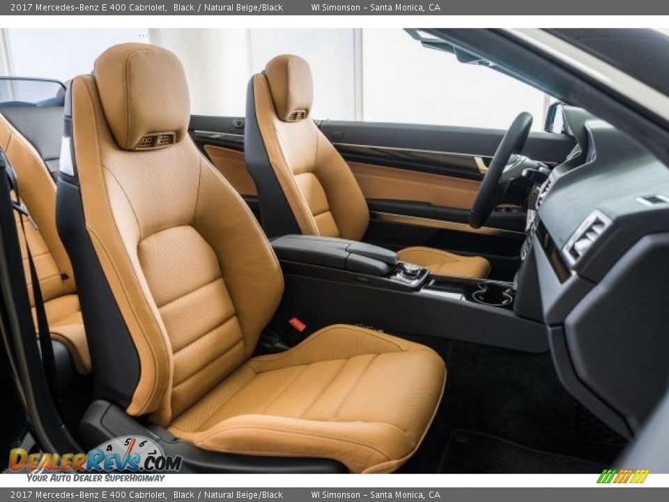 Natural Beige/Black Interior - 2017 Mercedes-Benz E 400 Cabriolet Photo #2