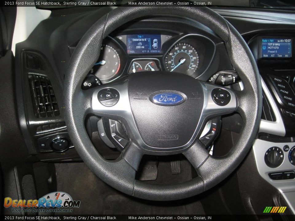 2013 Ford Focus SE Hatchback Sterling Gray / Charcoal Black Photo #4