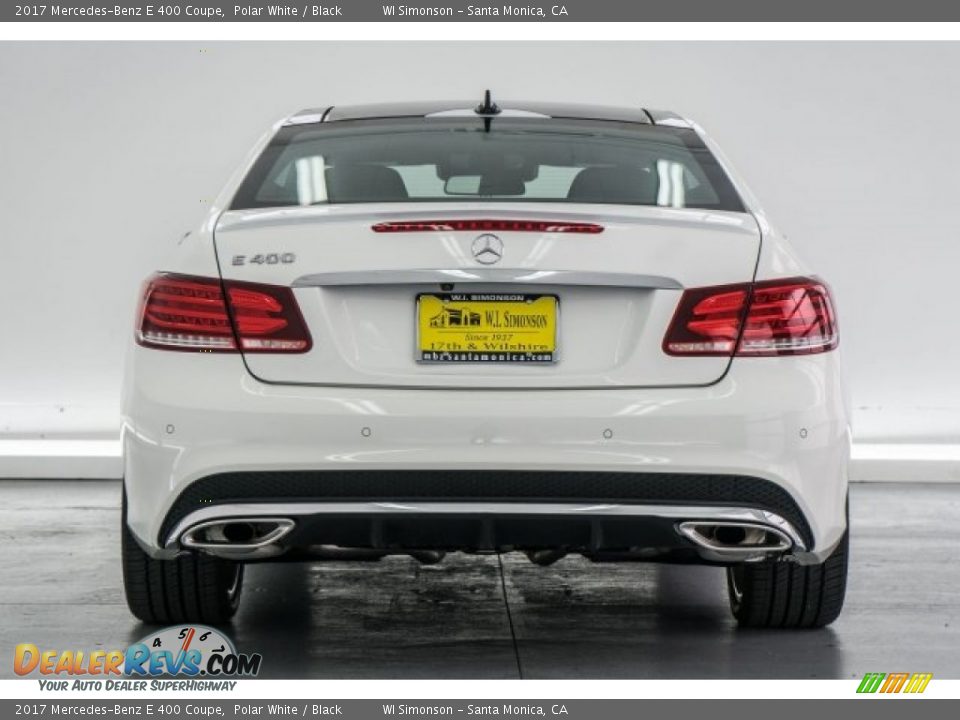 2017 Mercedes-Benz E 400 Coupe Polar White / Black Photo #4