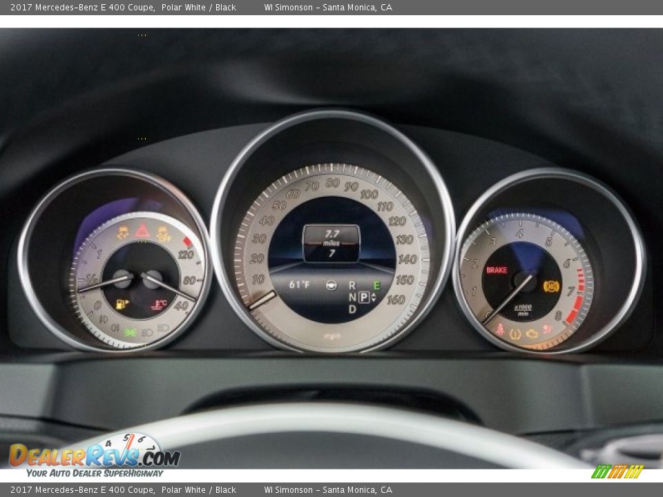 2017 Mercedes-Benz E 400 Coupe Polar White / Black Photo #7