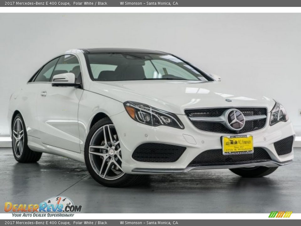 2017 Mercedes-Benz E 400 Coupe Polar White / Black Photo #12