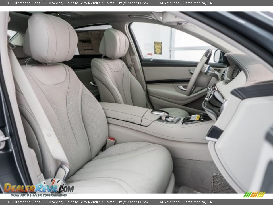 Crystal Grey/Seashell Grey Interior - 2017 Mercedes-Benz S 550 Sedan Photo #2