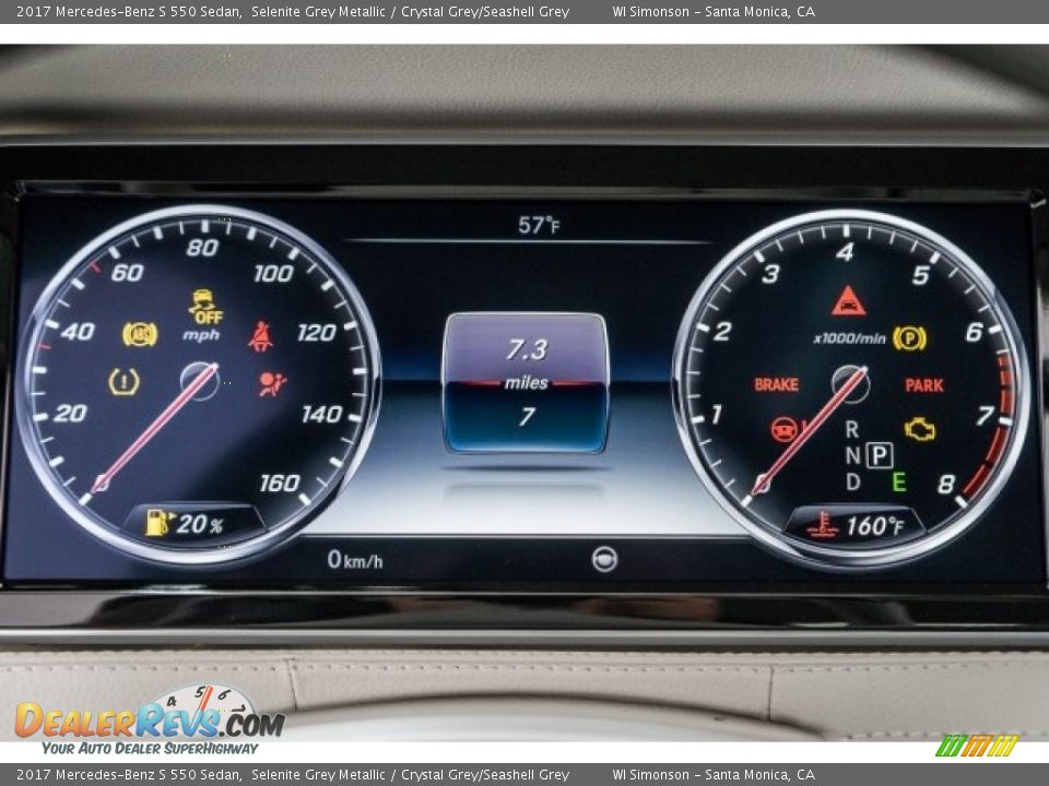 2017 Mercedes-Benz S 550 Sedan Gauges Photo #7