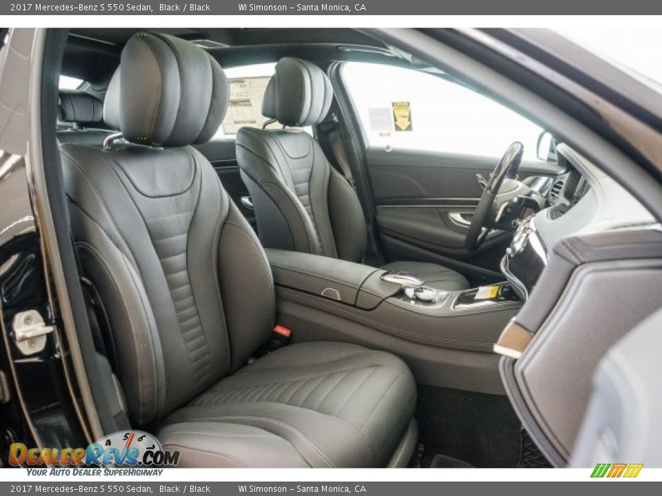 Black Interior - 2017 Mercedes-Benz S 550 Sedan Photo #2