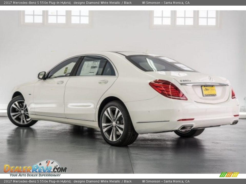 2017 Mercedes-Benz S 550e Plug-In Hybrid designo Diamond White Metallic / Black Photo #3