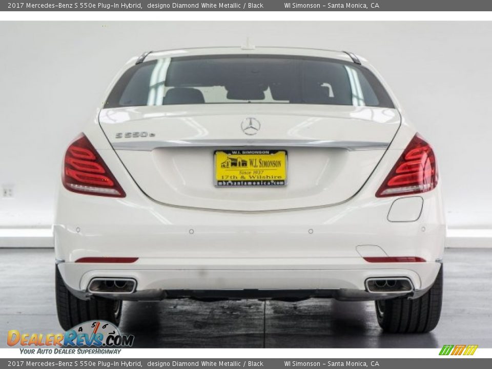 2017 Mercedes-Benz S 550e Plug-In Hybrid designo Diamond White Metallic / Black Photo #10