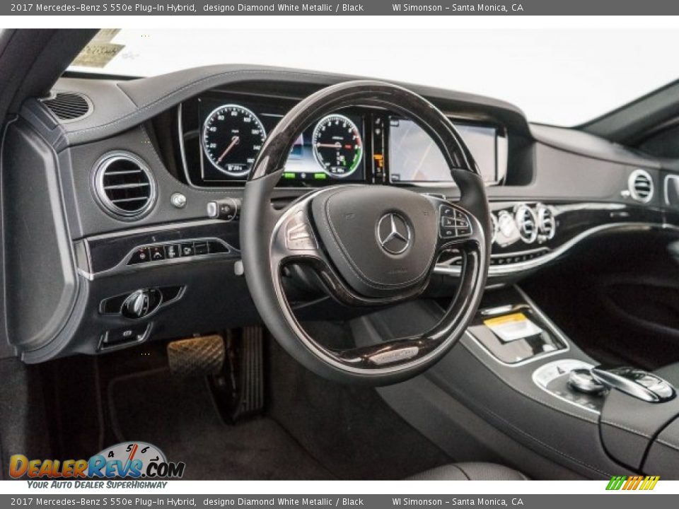 2017 Mercedes-Benz S 550e Plug-In Hybrid designo Diamond White Metallic / Black Photo #4