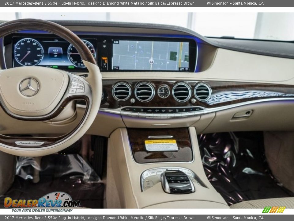 Dashboard of 2017 Mercedes-Benz S 550e Plug-In Hybrid Photo #8