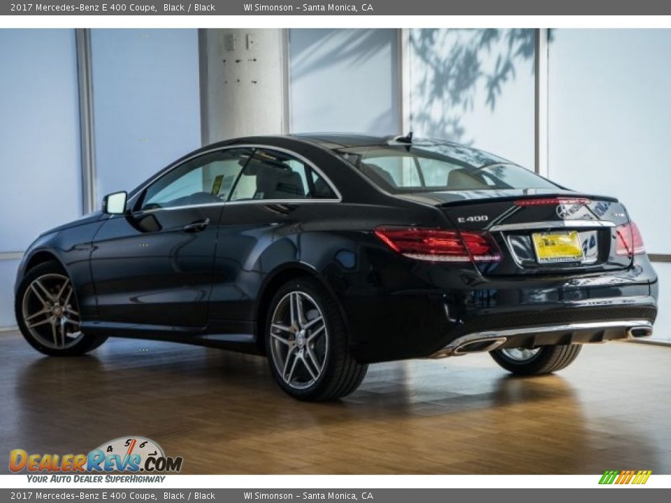 2017 Mercedes-Benz E 400 Coupe Black / Black Photo #3