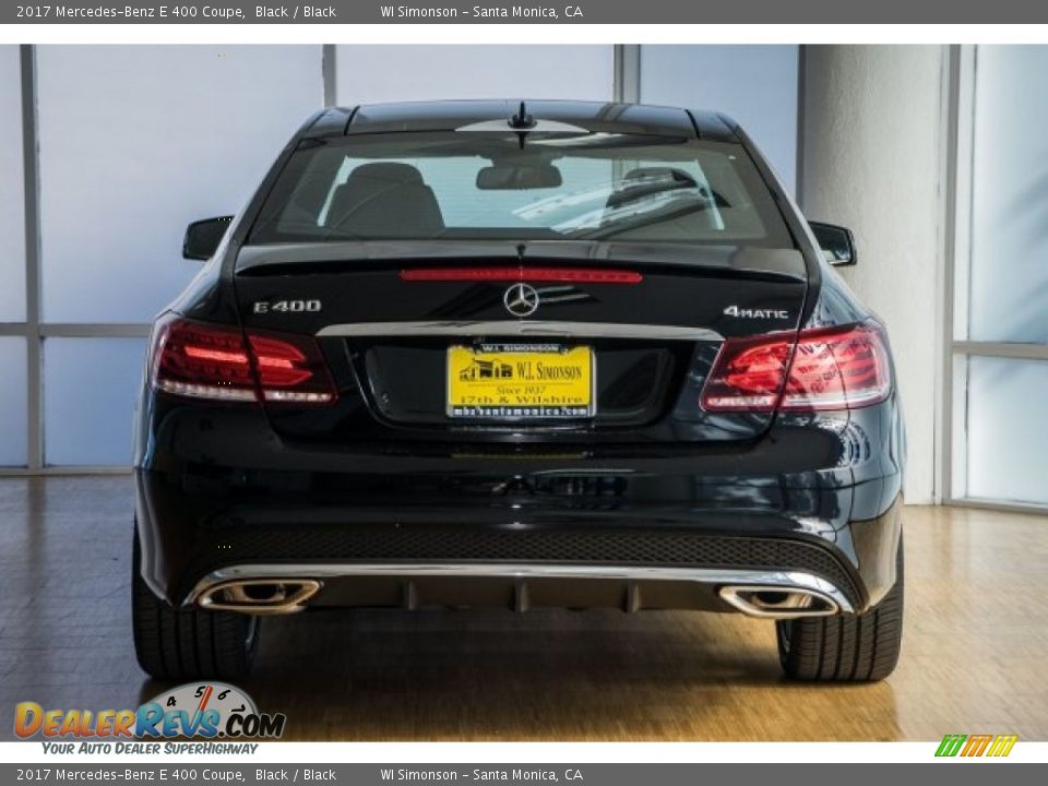 2017 Mercedes-Benz E 400 Coupe Black / Black Photo #4