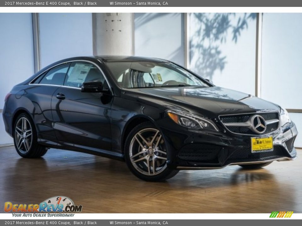 2017 Mercedes-Benz E 400 Coupe Black / Black Photo #11