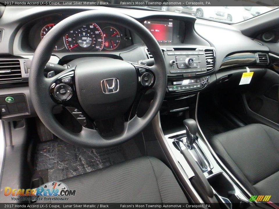 Black Interior - 2017 Honda Accord LX-S Coupe Photo #7