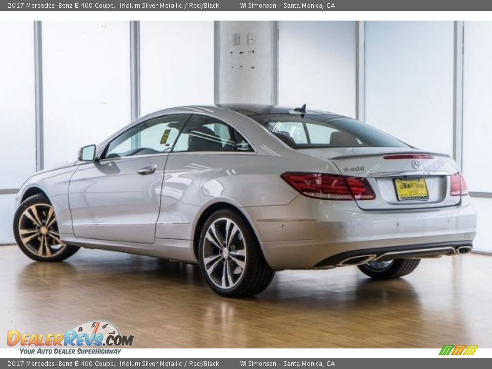 2017 Mercedes-Benz E 400 Coupe Iridium Silver Metallic / Red/Black Photo #3