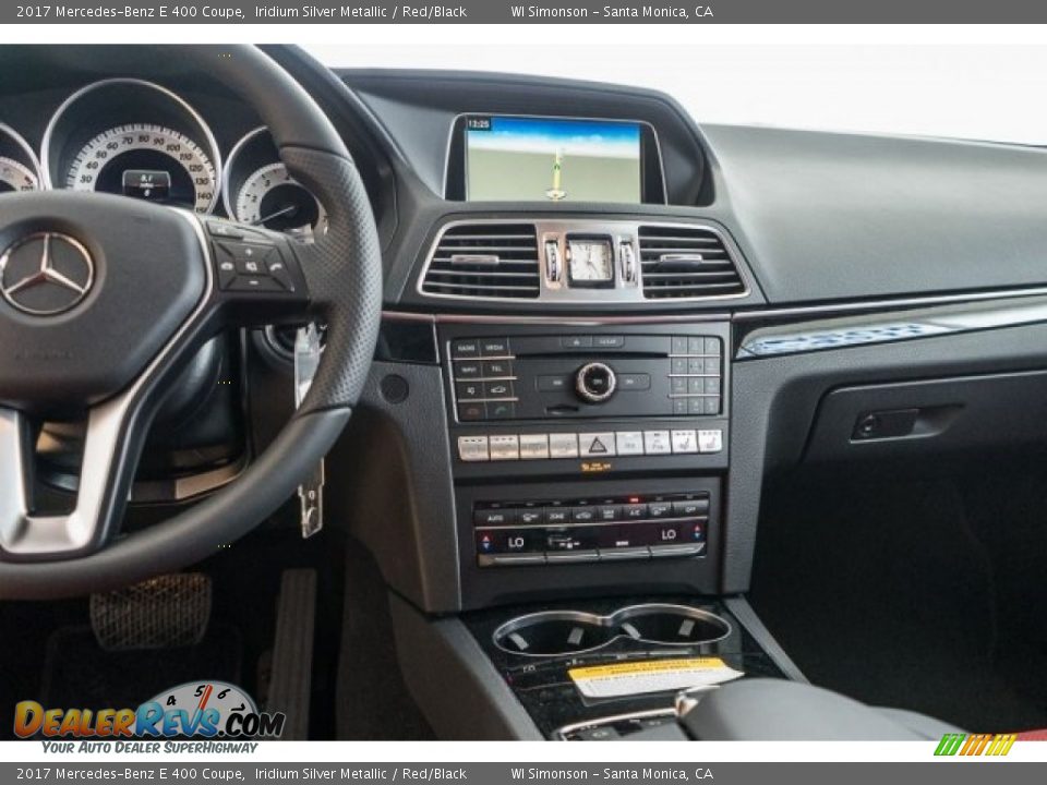 2017 Mercedes-Benz E 400 Coupe Iridium Silver Metallic / Red/Black Photo #7