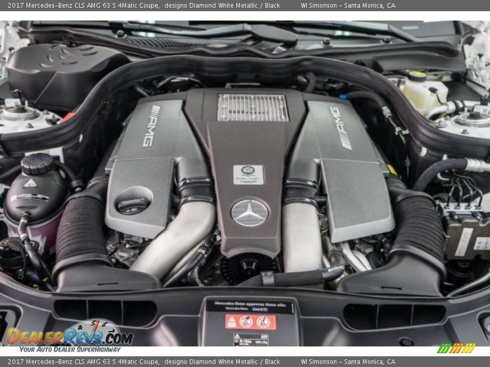2017 Mercedes-Benz CLS AMG 63 S 4Matic Coupe 5.5 Liter AMG biturbo DOHC 32-Valve VVT V8 Engine Photo #9