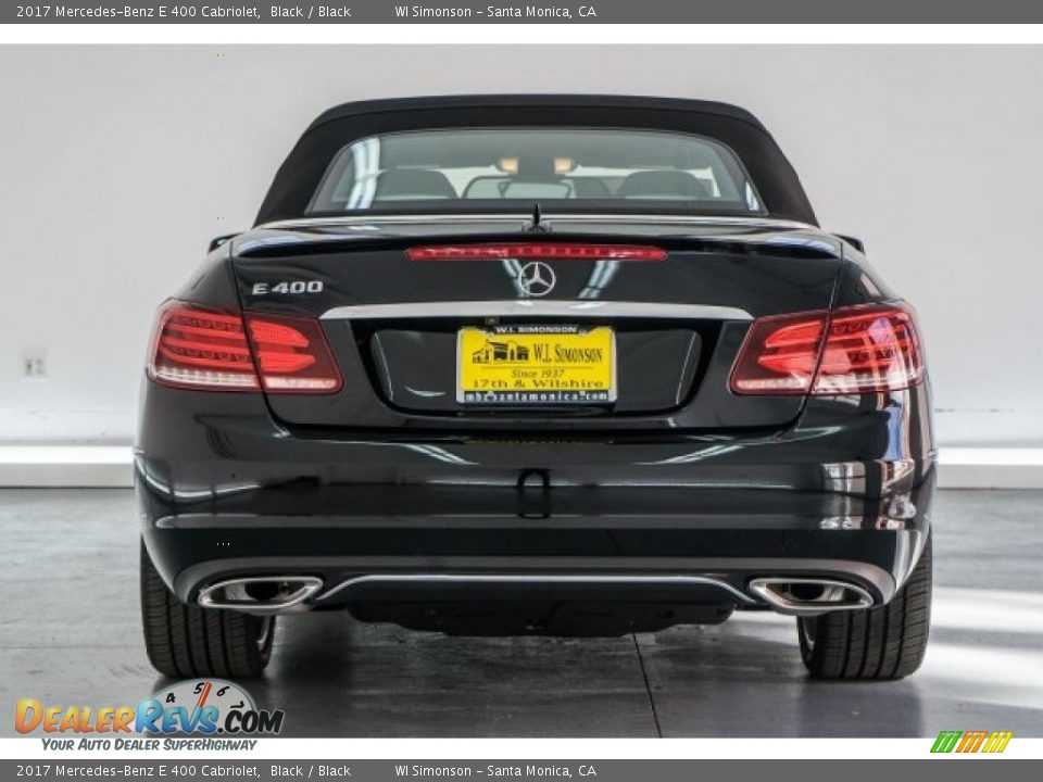 2017 Mercedes-Benz E 400 Cabriolet Black / Black Photo #4