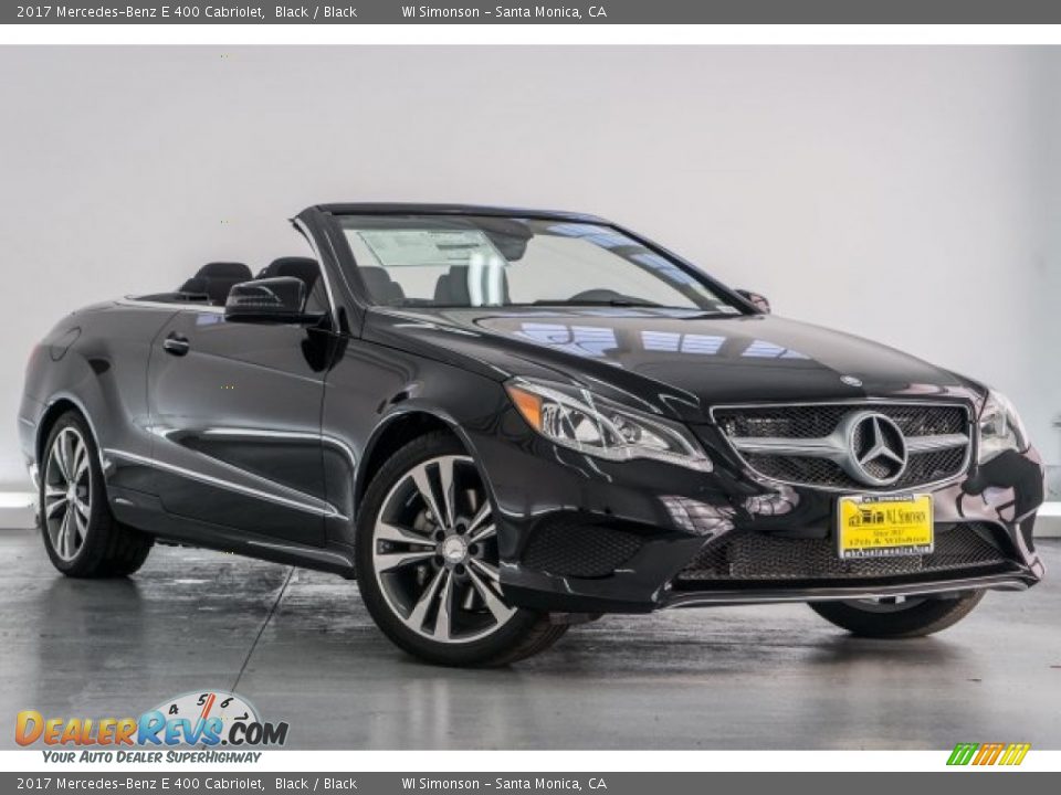 2017 Mercedes-Benz E 400 Cabriolet Black / Black Photo #12