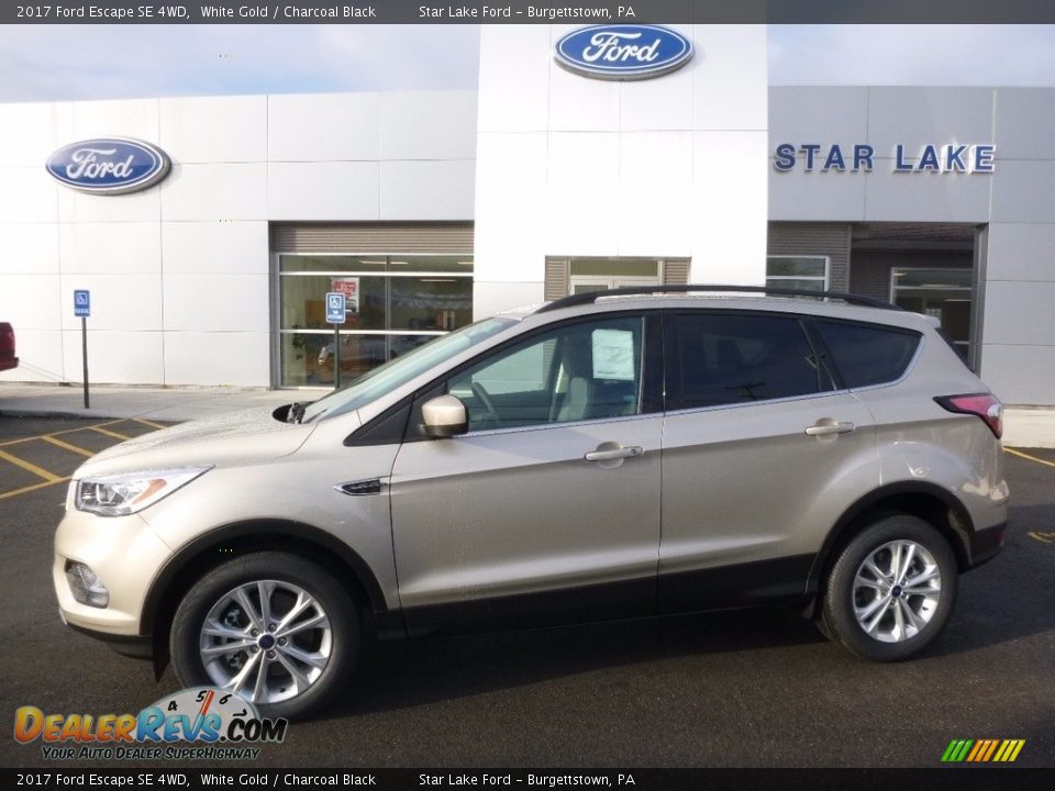 2017 Ford Escape SE 4WD White Gold / Charcoal Black Photo #1