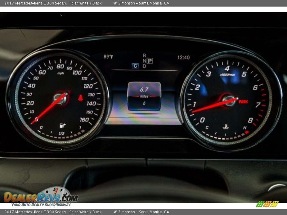 2017 Mercedes-Benz E 300 Sedan Polar White / Black Photo #7