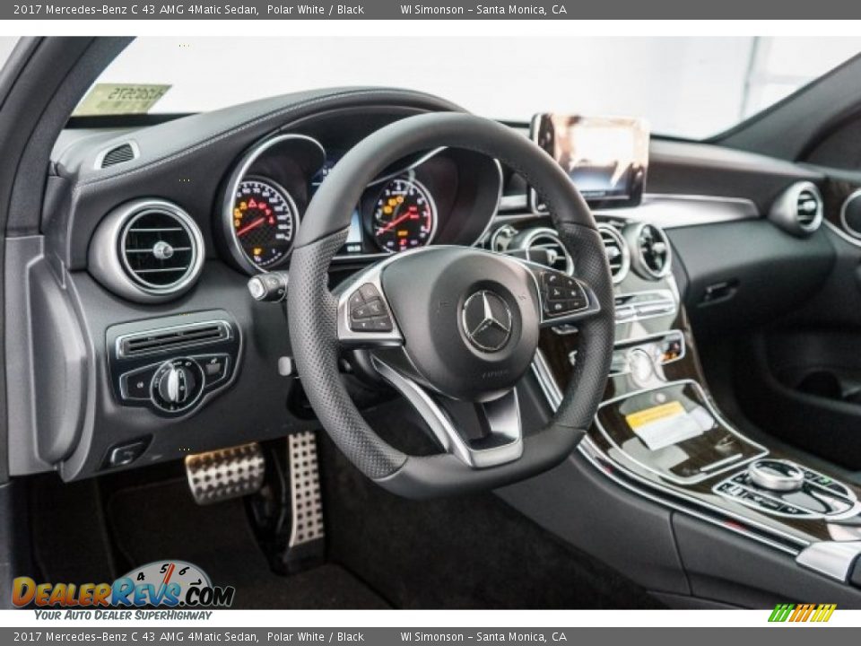 2017 Mercedes-Benz C 43 AMG 4Matic Sedan Polar White / Black Photo #5