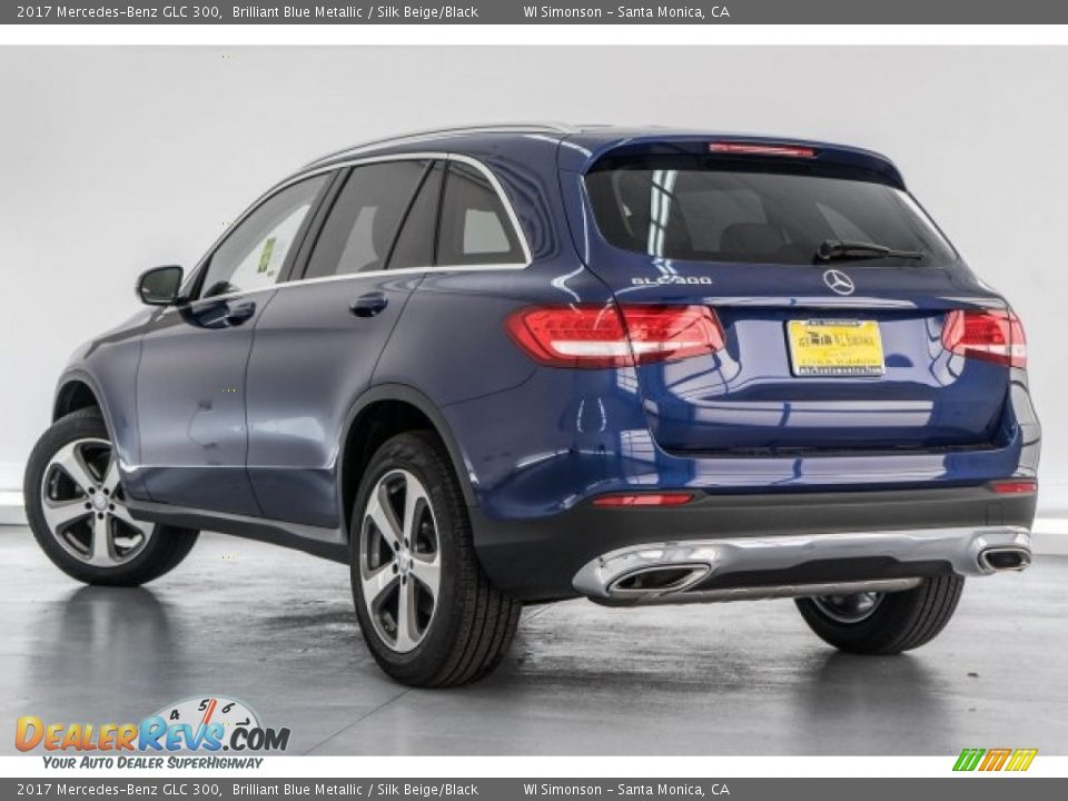 2017 Mercedes-Benz GLC 300 Brilliant Blue Metallic / Silk Beige/Black Photo #3