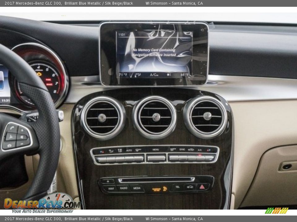 2017 Mercedes-Benz GLC 300 Brilliant Blue Metallic / Silk Beige/Black Photo #7