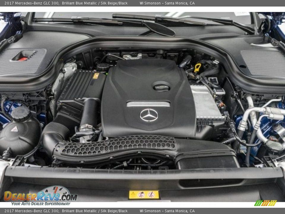 2017 Mercedes-Benz GLC 300 Brilliant Blue Metallic / Silk Beige/Black Photo #9