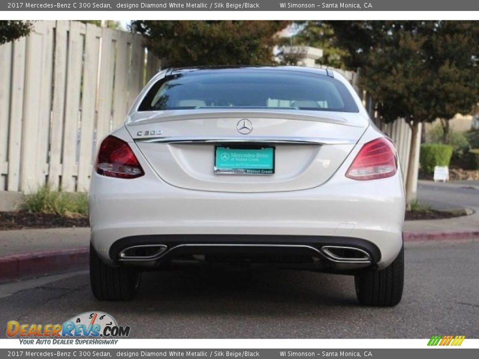 2017 Mercedes-Benz C 300 Sedan designo Diamond White Metallic / Silk Beige/Black Photo #7