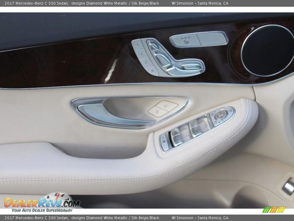 2017 Mercedes-Benz C 300 Sedan designo Diamond White Metallic / Silk Beige/Black Photo #9