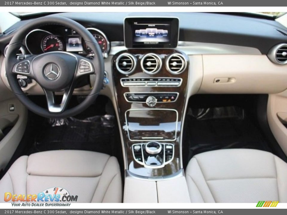 2017 Mercedes-Benz C 300 Sedan designo Diamond White Metallic / Silk Beige/Black Photo #11