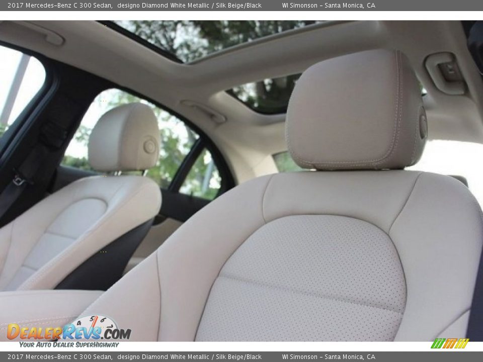2017 Mercedes-Benz C 300 Sedan designo Diamond White Metallic / Silk Beige/Black Photo #13