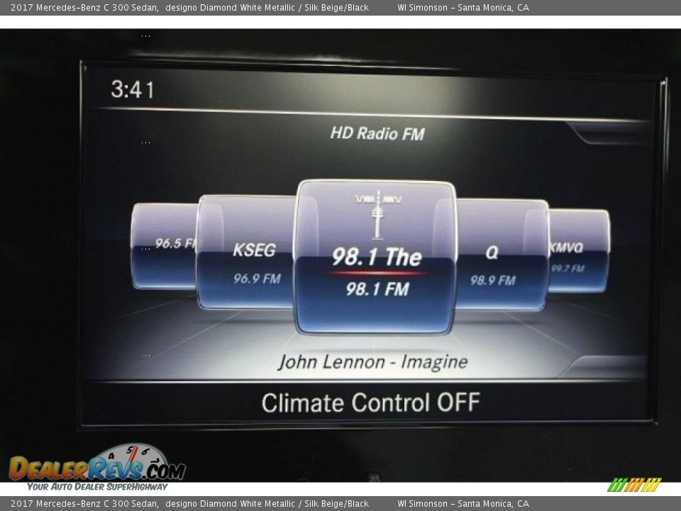 2017 Mercedes-Benz C 300 Sedan designo Diamond White Metallic / Silk Beige/Black Photo #14