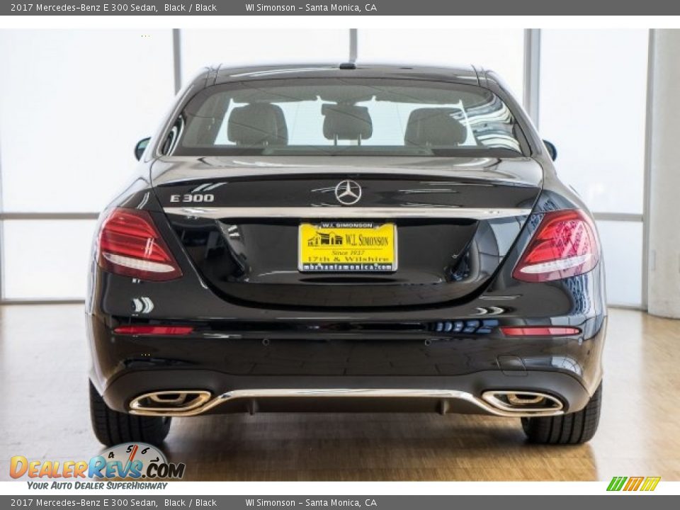 2017 Mercedes-Benz E 300 Sedan Black / Black Photo #4