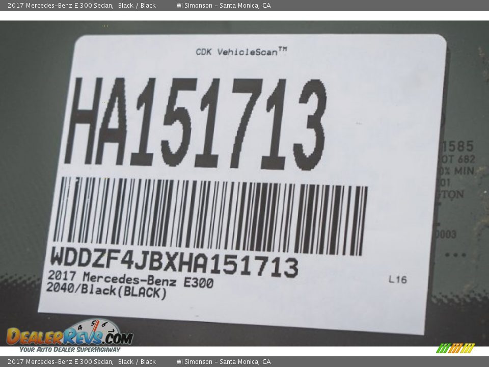 2017 Mercedes-Benz E 300 Sedan Black / Black Photo #8