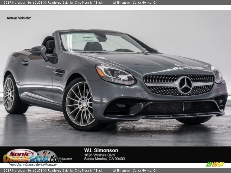 2017 Mercedes-Benz SLC 300 Roadster Selenite Grey Metallic / Black Photo #1