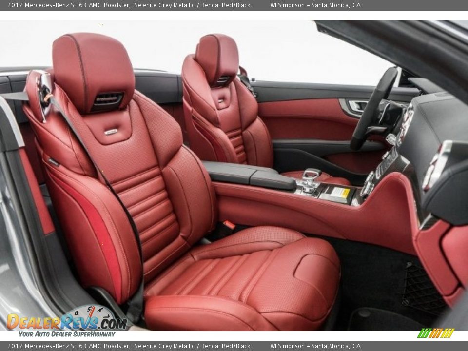 Bengal Red/Black Interior - 2017 Mercedes-Benz SL 63 AMG Roadster Photo #2