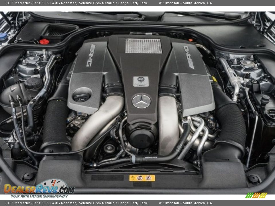 2017 Mercedes-Benz SL 63 AMG Roadster 5.5 Liter AMG biturbo DOHC 32-Valve VVT V8 Engine Photo #9