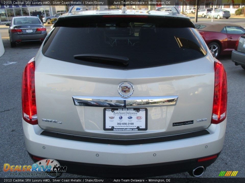 2013 Cadillac SRX Luxury AWD Silver Coast Metallic / Shale/Ebony Photo #5