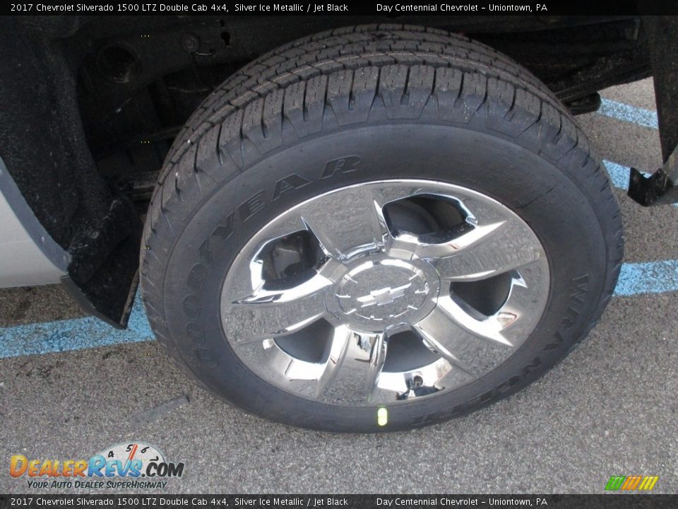2017 Chevrolet Silverado 1500 LTZ Double Cab 4x4 Silver Ice Metallic / Jet Black Photo #3